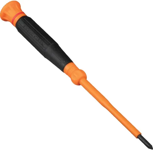 Miniatura 10 de Klein Tools 6233INS - Destornillador de precisión aislado, mini destornillador eléctrico Phillips #0, 1000 voltios, mango de agarre acolchado
