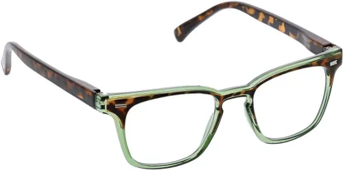 Miniatura 2 de peepers by peeperspecs Lentes de lectura con bloqueo de luz azul Strut para hombre verde/tortuga
