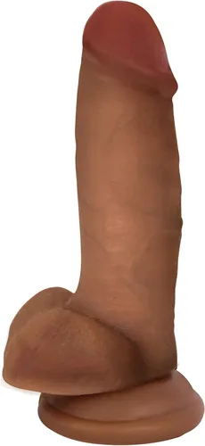 Jock Dark Bareskin - Consolador con bolas (7 pulgadas)