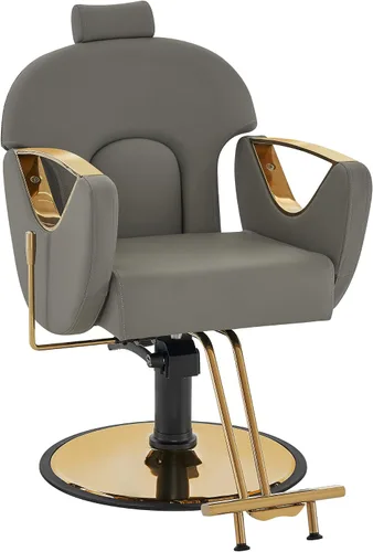 Miniatura 9 de BarberPub Silla de peluquero clásica de lujo Bomba hidráulica Recline Beauty Spa Styling Salon para equipo de estilista 9578 (negro)