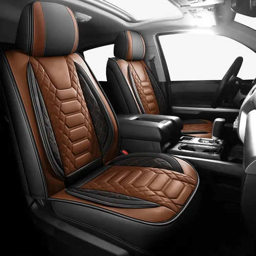 Miniatura 16 de FREESOO Juego completo de fundas de asiento Tundra 2014-2021, aptas para Toyota Tundra Crewmax Cab, fundas de asiento de camión personalizadas