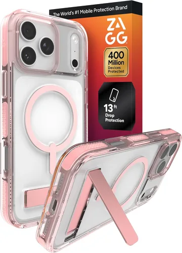 Miniatura 38 de ZAGG Santa Cruz Snap - Funda con función atril para iPhone 16 Pro Max, compatible con MagSafe, protección contra caídas de grado militar de 13 pies