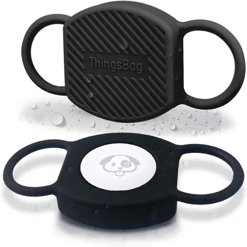 Soporte para Airtag para collar de perro (paquete de 2), funda impermeable para localizador de AirTag Trackers, soporte protector para GPS de Apple