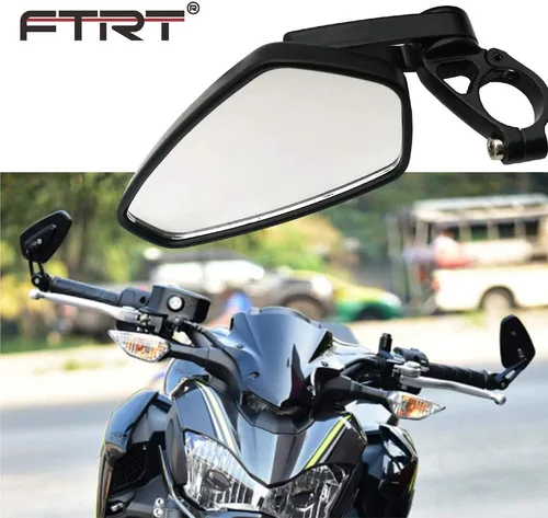 Miniatura 6 de Espejo retrovisor universal para motocicleta de 7/8 pulgadas, compatible con YZF R1 R6 FZ07 / GROM CB500F/NINJA 650R Z125 Z7500 Z900 ER6N ER6F