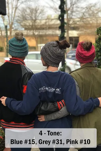 Miniatura 51 de Funky Junque - Gorro para mujer con ranura para cola de caballo