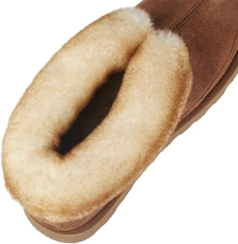 Miniatura 9 de PAMIR Botines de piel de oveja para hombre con espuma viscoelástica para interiores y exteriores