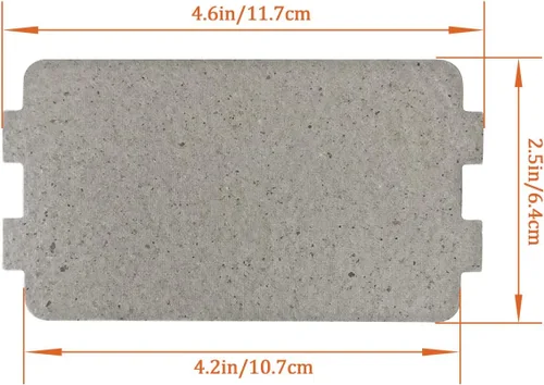 Miniatura 2 de 5 piezas de horno de microondas, cubierta universal para guía de ondas, hoja de mica, horno de microondas, pieza de reparación para cocina, hogar