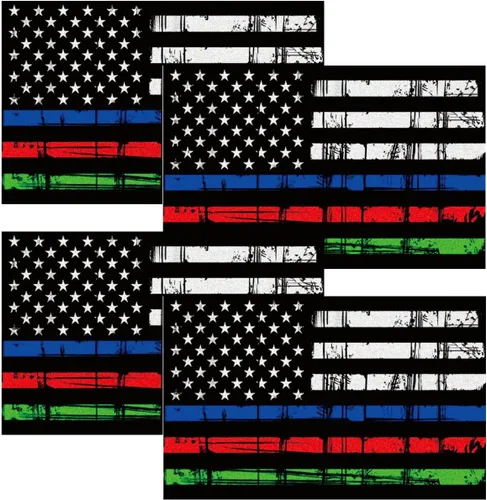 Miniatura 8 de deemars 2 emblemas de guardabarros de metal con bandera estadounidense de Estados Unidos, calcomanía de bandera estadounidense, mini insignia