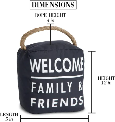 Miniatura 5 de Pavilion Gift Company 72160 Tapón de puerta de bienvenida, 5 x 6 pulgadas, negro