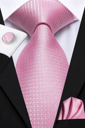 Miniatura 45 de Dubulle Corbata tejida de cachemira para hombre y gemelos de pañuelo para hombre, conjunto de gemelos para boda formal y negocios
