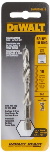 Miniatura 2 de DEWALT Grifo de taladro, UNC, 5/16 pulgadas (DWADT51618)