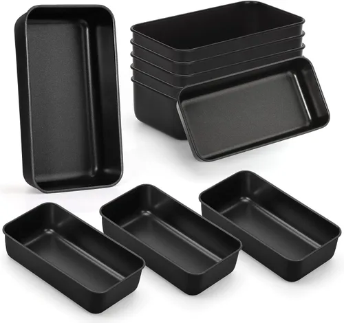 Miniatura 17 de P&P CHEF Juego de moldes para pan, moldes para pan de 9 x 5 pulgadas, moldes de acero inoxidable para pan y pastel de lasaña, saludable y no tóxico