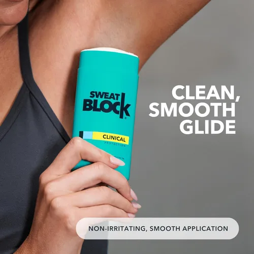 Miniatura 7 de SweatBlock Desodorante y antitranspirante de fuerza clínica para hombres y mujeres, aroma fresco costero, paquete de 2 unidades, protección de 48