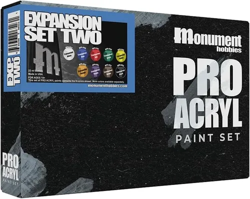 Miniatura 3 de Monument Hobbies PRO Acryl 22ml Juego de Pintura Acrílica - Pintura en Miniatura para Wargames - Pintura Acrílica No Tóxica Compatible con Técnicas