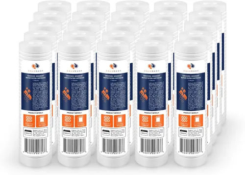 Aquaboon cartucho de filtro de agua de sedimento ranurado, 10 pulgadas x 2.5 pulgadas, para cualquier unidad RO