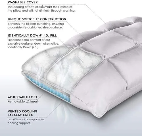 Miniatura 7 de PureCare Cooling SoftCell Chill - Almohada de látex, reversible y ajustable, tamaño King (PCFRIOL618)