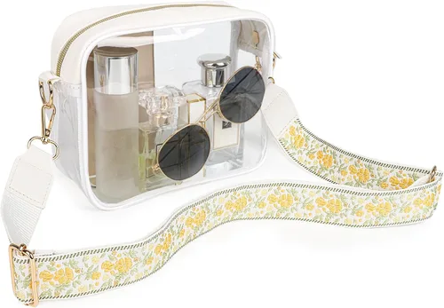 Miniatura 13 de Aveniee Clear Bag Stadium Approved, Clear Purses for Women, Cross body Bag for Concerts with Adjustable Strap