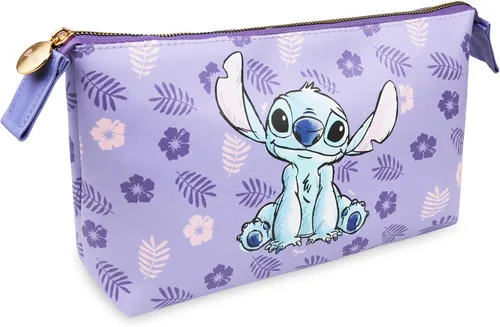 Miniatura 8 de Disney Bolsa de aseo de puntada para mujeres y adolescentes, accesorios de viaje lindos con cremallera, bolsa de maquillaje para cosméticos, regalos
