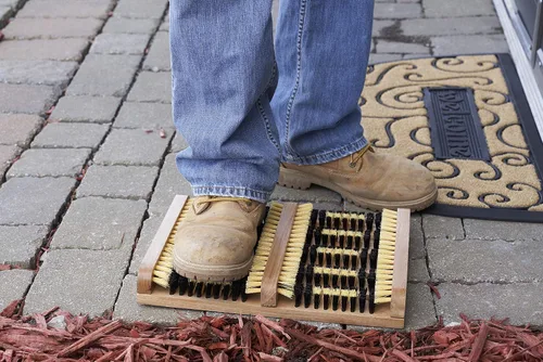 Miniatura 7 de Superio Rascador de zapatos y botas, cepillo para limpiar zapatos exteriores de 10.5 x 14 pulgadas, limpia profundamente y elimina toda la suciedad