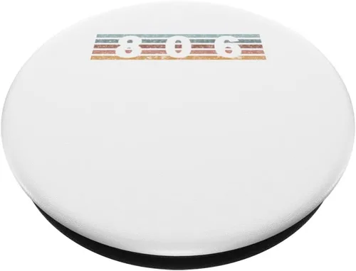 Miniatura 2 de 806 Area Code Retro Texas Amarillo PopSockets Swappable PopGrip