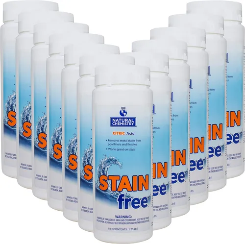 Miniatura 3 de Natural Chemistry Sin manchas, 1.75 libras, 100% ácido cítrico, elimina las manchas de metal y es eficaz en todas las superficies de la piscina