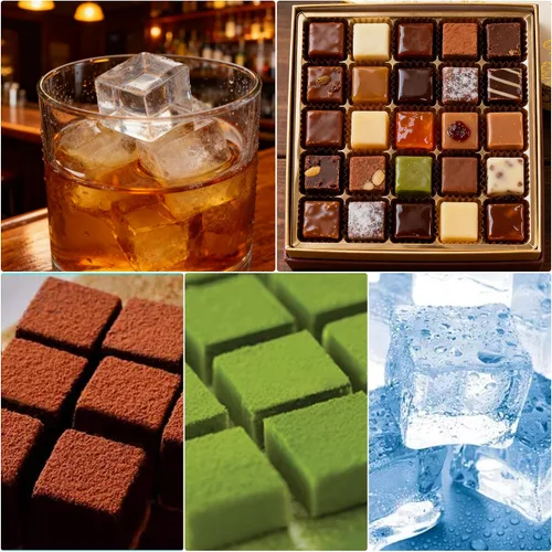 Miniatura 7 de Paquete de 2 moldes cuadrados de silicona para chocolate, moldes de silicona para caramelo de 40 cavidades para chocolate, cubitos de hielo