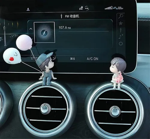 Miniatura 7 de Lindos adornos para pareja, lindo adorno interior de automóvil para parejas, decoración de automóvil, lindas parejas de dibujos animados, accesorios