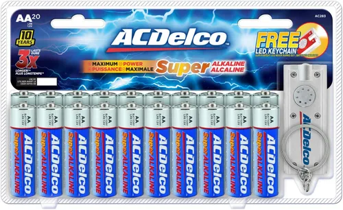 Miniatura 2 de ACDelco - Paquete de 20 pilas AA y AAA, superalcalinas, 10 años de vida útil