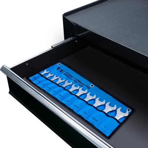 Miniatura 7 de Juego de Llaves Combinadas Stubby Premium con Bolsa Enrollable, 11 Piezas, SAE, 3/8" a 1", Sin Omitir Ningún Tamaño en Pulgadas Acero Cr-V
