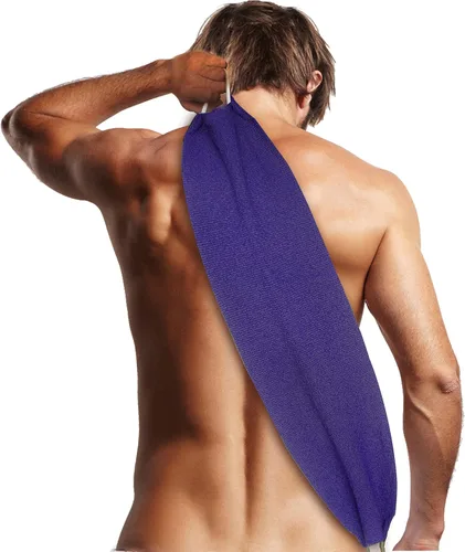 Evridwear fregador de espalda exfoliante con asas a los lados para ducha limpieza corporal profunda, masajes en la piel mejorando la circulación de