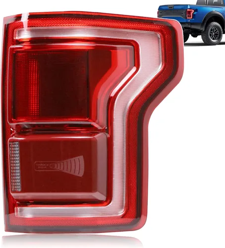 juego de ópticas traseras LED con luz de freno y señal de giro para lado del pasajero derecho, compatible con Ford F150 2015 2016 2017 (módulo NO