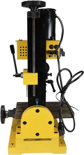 Miniatura 5 de Erie Tools. Máquina mini fresadora con velocidad variable.Taladro de mesa, mecanización por transmisión por engranaje con tope de profundidad