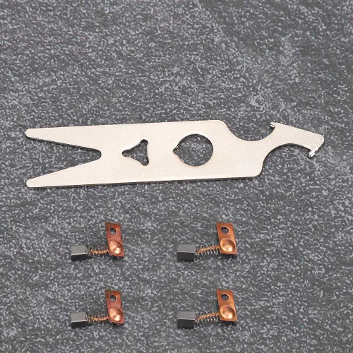 Miniatura 9 de Juego de 2 pares de llaves de cepillo de carbono, accesorios de pieza de repuesto para taladro de uñas, incluye cepillo de carbono y llave