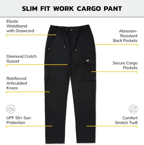 Miniatura 2 de CAT Pantalón cargo de trabajo ajustado para hombre