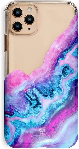 Miniatura 15 de Velvet Caviar Funda brillante iridiscente para iPhone 11 Pro Max, funda protectora estética para mujer (cuarzo rosa rosa)