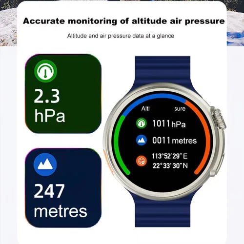 Miniatura 2 de ButxeT Smartwatch Z78 Ultra, reloj inteligente de fitness con pantalla redonda a color de 1.52 pulgadas, reloj inteligente multifuncional