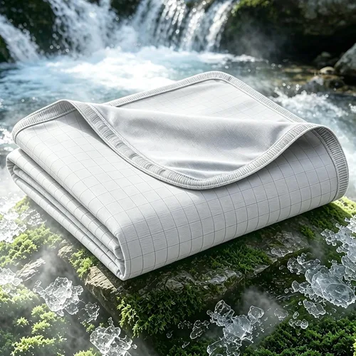EMME Mantas refrescantes transpirables para personas que duermen con calor, manta de verano tamaño individual de 60 x 80 pulgadas para cama, manta