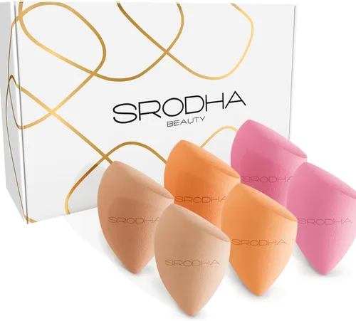 Miniatura 7 de Juego de esponjas de maquillaje de belleza, paquete de 6 piezas, juegos de esponjas líquidas para mezclar la tez facial, base, corrector, productos