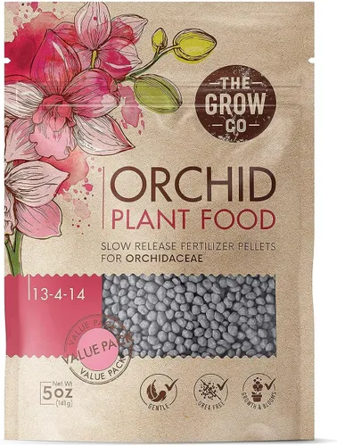 Alimento para plantas de orquídeas (5 oz, más de 50 aplicaciones) – Gránulos de fertilizante estimulante de floración para orquídeas en macetas –