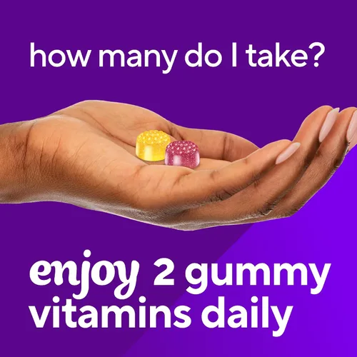 Miniatura 6 de Vitafusion Gomitas con vitaminas Omega-3, sabor a limonada de bayas, vitaminas para la salud del corazón(1) con Omega 3 EPA/DHA y vitaminas A, C, D