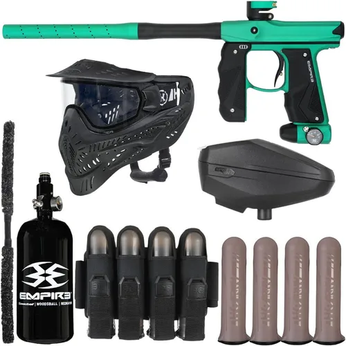Miniatura 9 de Action Village Empire Mini GS TP Rivalry - Kit de pistola de paintball Verde polvo/Marrón polvo