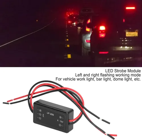 Miniatura 3 de Controlador estroboscópico de flash LED Módulo de destello de luz de coche LED efecto estroboscópico intermitente para luces de trabajo