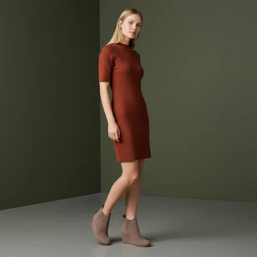 Miniatura 18 de Dunes Zoey - Botines de cuña para mujer, ante vegana suave, diseño fácil de poner, espuma viscoelástica, disponibles en anchos amplios