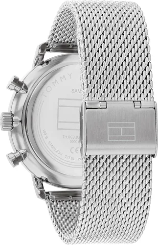 Miniatura 3 de Tommy Hilfiger Reloj multifunción de cuarzo para hombre con esfera verde (Modelo 1710567), plateado, Classic