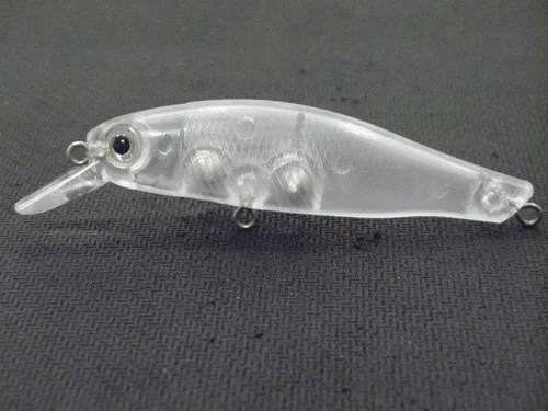 Miniatura 48 de 10 Señuelo en Blanco sin Pintar Minnow Crankbait de Agua Superior sin Labios Jerkbait Señuelos de Pesca UPM760P10