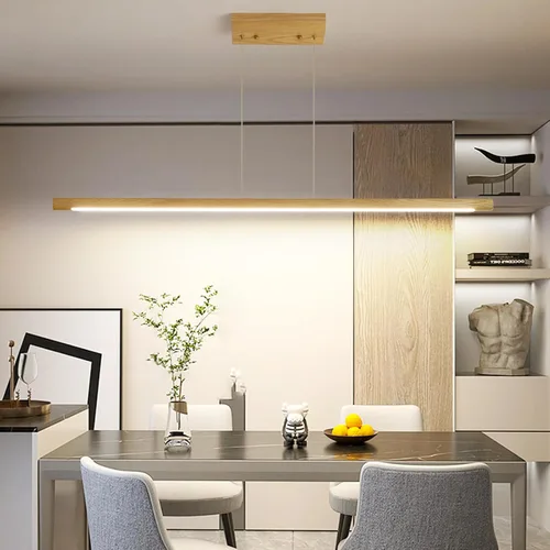 Miniatura 18 de Lámpara de araña moderna, lámpara colgante LED de 39 pulgadas con control remoto de 3000 a 6500 K, temperatura de color ajustable, lámpara