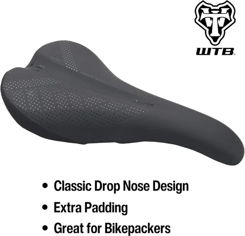 Miniatura 2 de WTB Pure Mountain Bike Seat (Saddle) - Thick All-Day Comfort Padding (2 Rail Options)