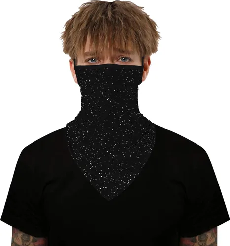Miniatura 6 de YAYOUREL Polaina para el cuello, bandanas para hombres y mujeres, cubierta de bufanda para la cara con rayos UV, con agujero para las orejas