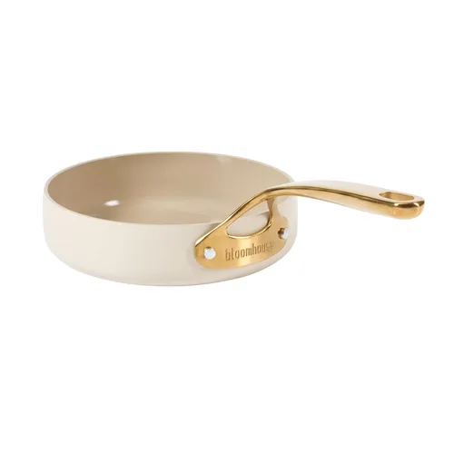 Miniatura 11 de Bloomhouse - Dos veces ganador de los Favoritos de Oprah - Sartén antiadherente de aluminio pesado de 6 QT Premium PFA libre con tapa para Crema