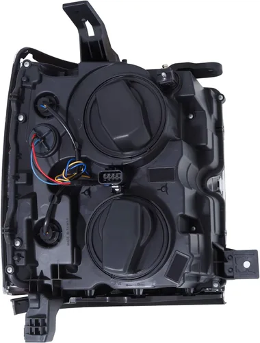 Miniatura 2 de AnzoUSA 111365 CHEVY SILVERADO 2500HD, 3500HD 15-19 FARO INTERRUPTOR DEL PROYECTOR NEGRO CON AMBAR (RECORRIDO CROMADO)